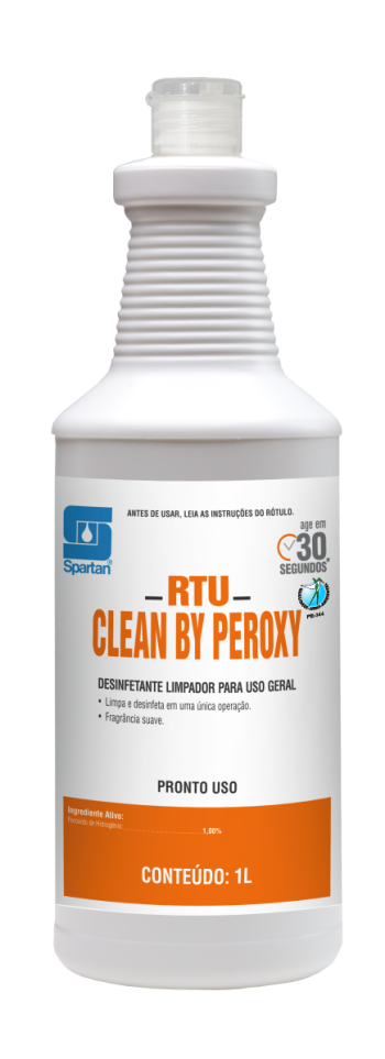 RTU CLEAN BY PEROXY - Desinfetante limpador para uso geral - 1 Litro