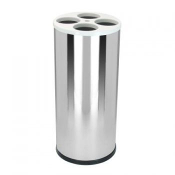 Lixeira de Copos em Aço Inox 4 Tubos para Água - JSN