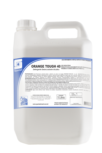 ORANGE TOUGH 40 - Detergente Desincrustante Alcalino com 40% D-limoneno