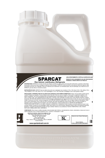 SPARCAT - Óleo Solúvel, Lubrificante e Refrigerante - 5 litros
