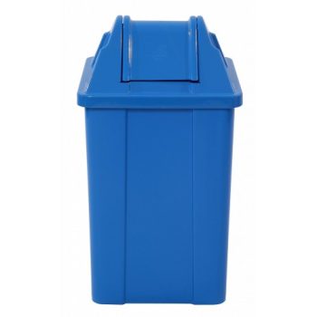 Lixeira Plástica Quadrada com Tampa Vai-Vem - JSN